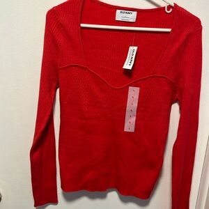 New with tag, cherry tomato.large lightweight sweater.